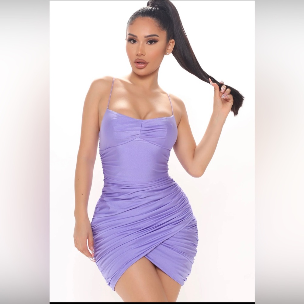 Fashion Nova lilac mini dress